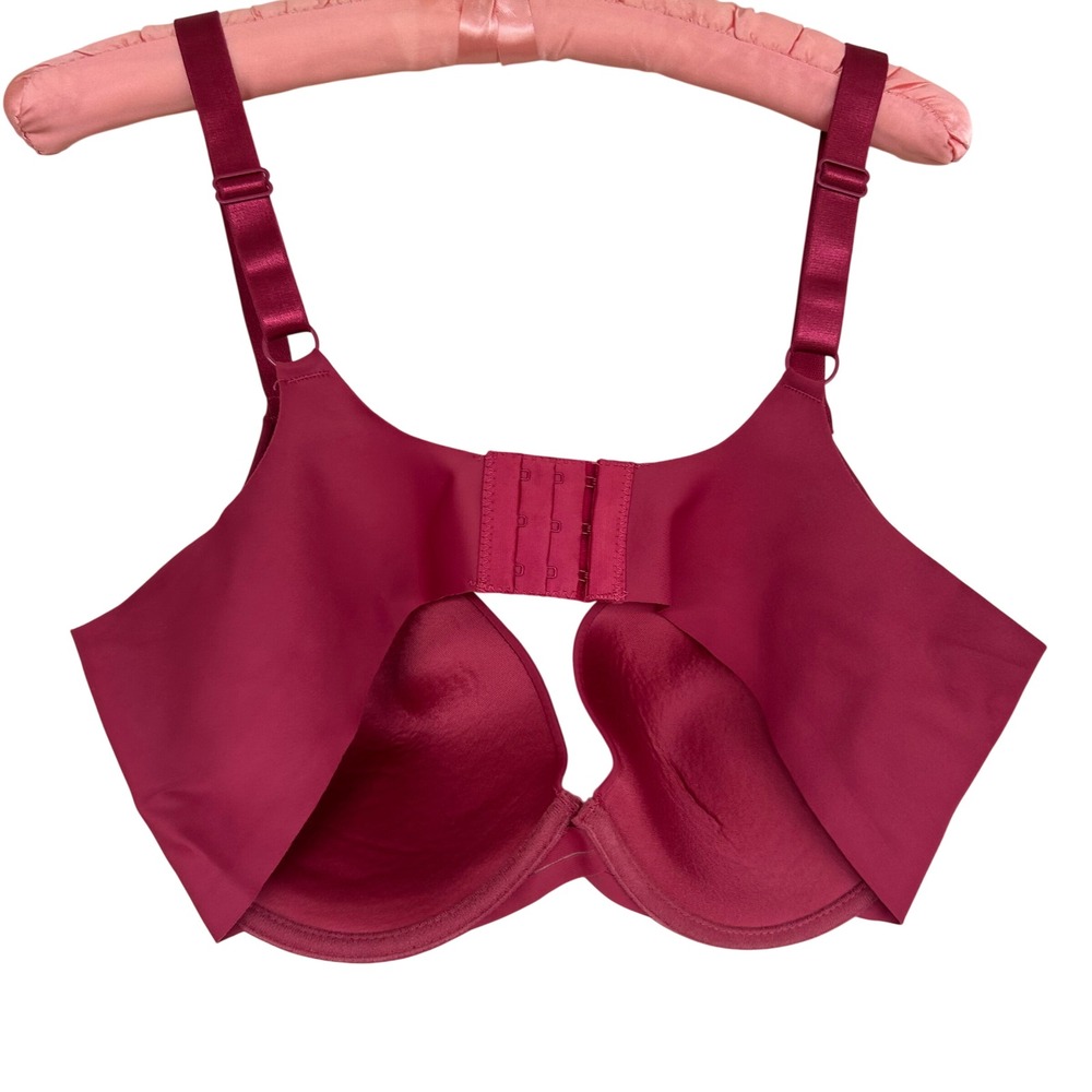 Kathy Ireland T-Shirt Bra Womens 40D Red Underwire Full Coverage Intimates - Picture 3 of 6